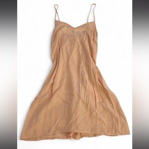 Coral mini slip dress